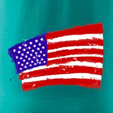 Americká vlajka ohnutá Americká vlajka ohnutá