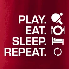 Stolný tenis - eat sleep