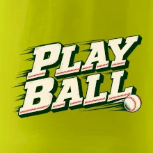 Play ball retro sportovní nápis