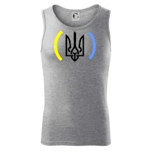 Ukrajina trojzubec s farbami Ukrajina trojzubec s farbami