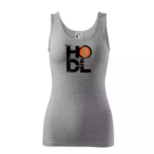 Hodl velký nápis a logo BTC