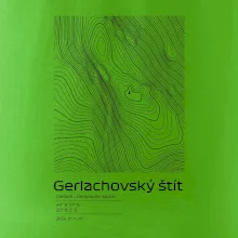 Gerlachovský štít - vrstevnice v obdĺžniku