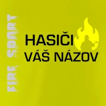 Hasiči - Váš názov - FLUO + Reflexná potlač