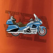 Cestovná motorka Amerika modrá