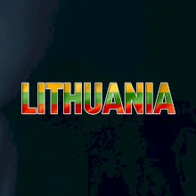 Lithuania - nápis vlajka Lithuania - nápis vlajka