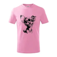 Čiernobiela karikatúra čivava