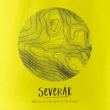 Severák - vrstevnice v kruhu