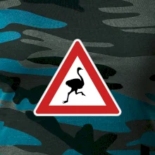 Dopravná značka - Pozor pštros