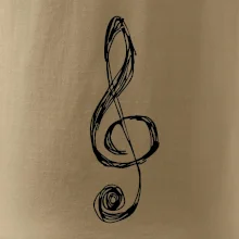 Husľový kľúč kreslený Husľový kľúč kreslený