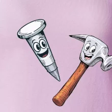 Parové tričko - Kladivo a klinec