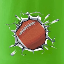 Americký futbal lopta v triku