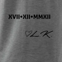 Dátum výročia a iniciály