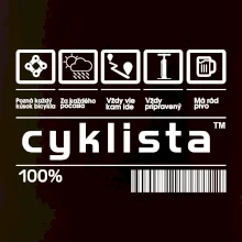 Čiarový kód - cyklista