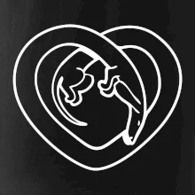 Jazvečík srdca - obrys Jazvečík srdca - obrys