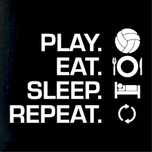 Play Eat Sleep Repeat volejbal Play Eat Sleep Repeat volejbal