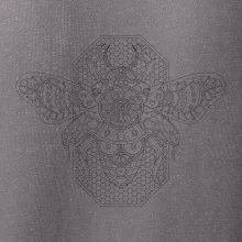 Steampunk včela čiernobiela Steampunk včela čiernobiela