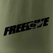 Freedive - nápis s potápačom Freedive - nápis s potápačom