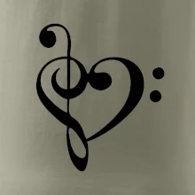 Husľový kľúč srdce Husľový kľúč srdce