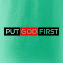 Put God first obdĺžnik Put God first obdĺžnik