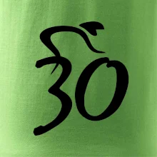 Cyklista oslavuje tridsiatku (30)