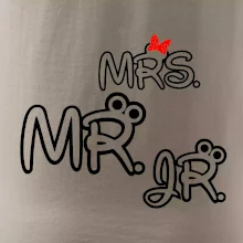 Mr, Mrs a Jr rodinná trička