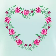 Červené tulipánové srdiečko (Pecka design) Červené tulipánové srdiečko (Pecka design)