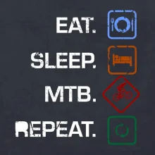 Eat sleep MTB repeat
