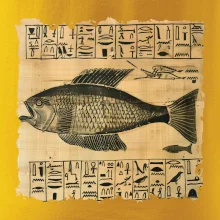 Egyptské hieroglyfy ryba Egyptské hieroglyfy ryba