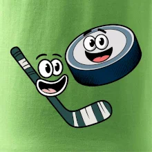 Parové tričko - Puk a hokejka