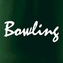Bowling nápis písacie