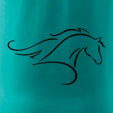 Kôň - bežiaci silueta hlavy Kôň - bežiaci silueta hlavy