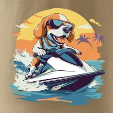 Bígel na vodnom skútri