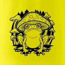 Goblincore čierna hubožaba