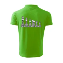 Šachové figúrky v rade - kreslené