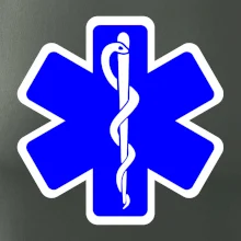 Rescue - Hviezda na prsníku + nápis na chrbte Rescue - Hviezda na prsníku + nápis na chrbte