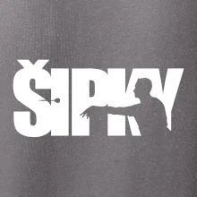 Šípky - nápis so šípkarom