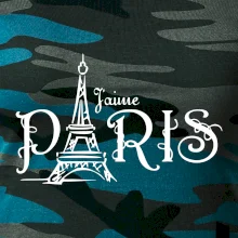 Paris nápis Eiffelovka rovný