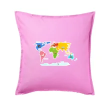 Svetové kontinenty s názvami a zvieratkami