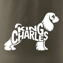 Kavalier king Charles španiel nápis v tele