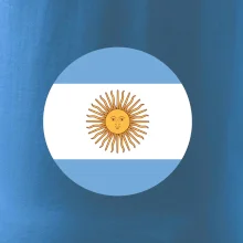 Argentína vlajka guľatá