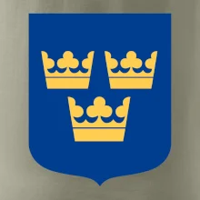 Švédsky znak tri korunky na prsník