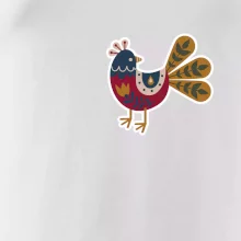 Folklór na prsníku sliepky