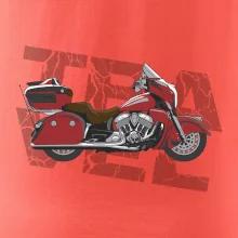 Cestovná motorka Amerika červená