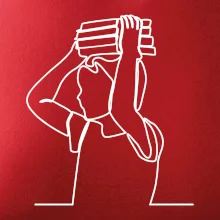 Študent a kniha jedným ťahom Študent a kniha jedným ťahom