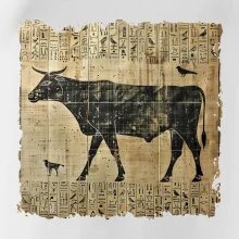 Egyptské hieroglyfy krava Egyptské hieroglyfy krava