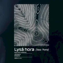 Lysá hora - vrstevnice v obdĺžniku