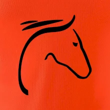 Kôň - hlava silueta