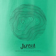 Jizera - vrstevnice v kruhu