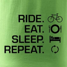 Ride Eat Sleep Repeat bicykel