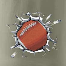 Americký futbal lopta v triku